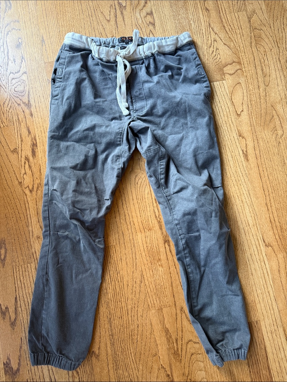 Men's Charcoal Drawstring Jogger Pants